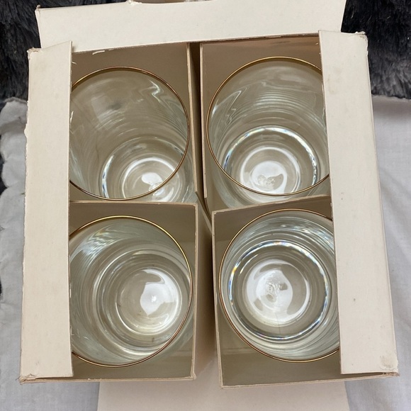 1980 Bohemian Crysalex Geneva old Fashion Gold Rim Whiskey High Ball Glasses. - Picture 15 of 16